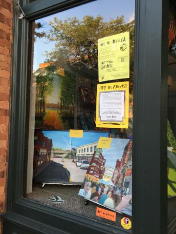 Art in August display window
