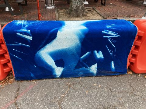 Cyanotype of body by Acera School students