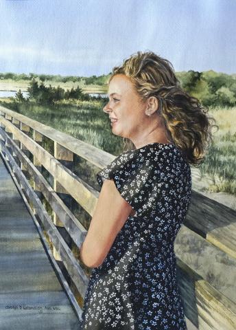 Watercolor by Carolyn Latanision