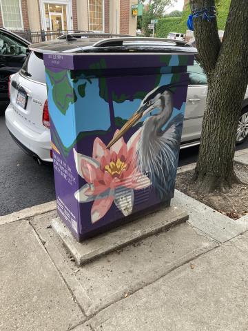 Flower/bird decordated box