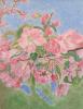Trish Gannon painting of pink flowers