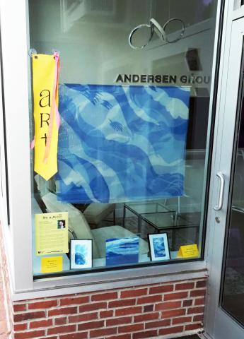 Art in August 2025 window display