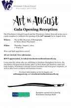 Art in August reception invitation