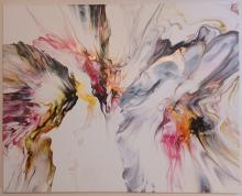 Butterfly DAnce (Liquid acrylic painting)