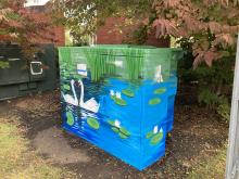 Painted utility box